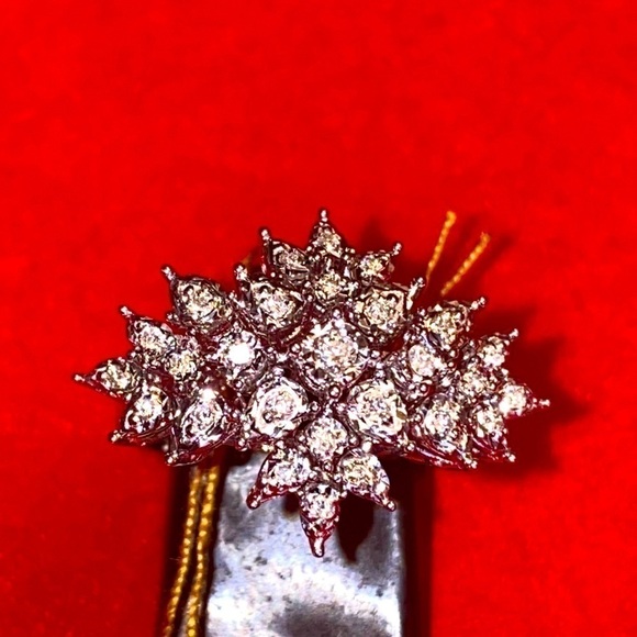 Diamond Ring 14kt natural Diamonds - Picture 2 of 6